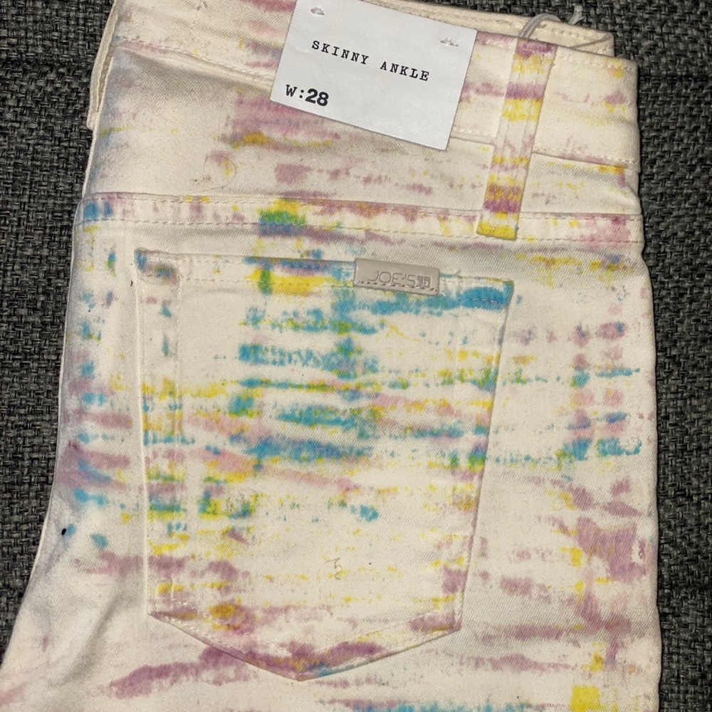 Joe’s Jeans – Skinny Ankle, Splatter-Painted Jeans